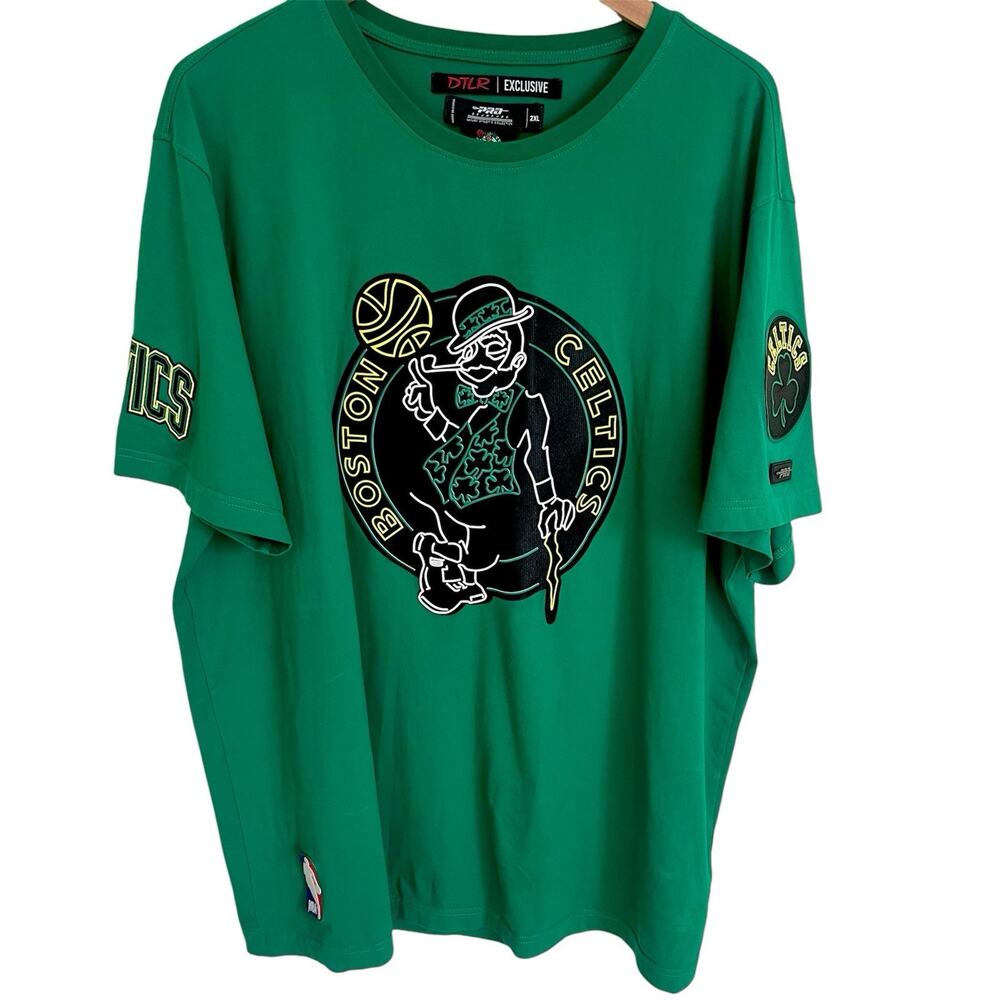 Boston Celtics Graphic T-Shirt Men’s 2XL Green Pro Standard DTLR NBA Exclusive